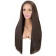 150 Density Lace Wig Heat Friendly Fiber Hair Brown Long Silky Straight Synthetic Lace Front Wig 1