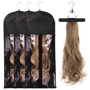 Hanging Wig & Hair Extension Storage Bags (3 Pack)