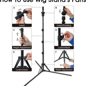 Adjustable Wig Styling Tripod